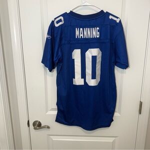 Reebok Eli Manning #10 New York Giants NFL Football Jersey Blue Youth sz: XL